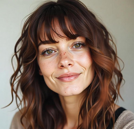 Angled Lob with Side Bangs