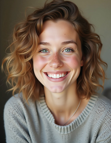 Curly Choppy Crop in Caramel Brown