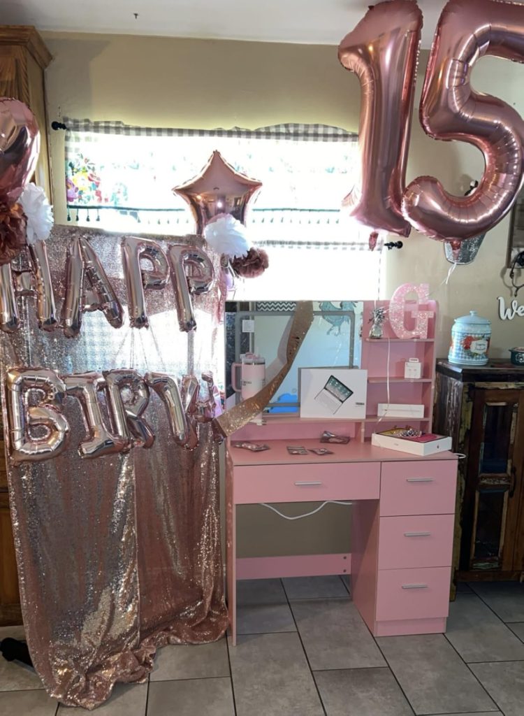Makeup Vanity Desk Set with Smart LED Mirror