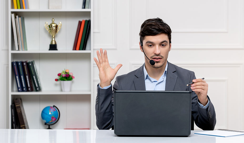 Pre-shave Preparation to Attend A Video Call