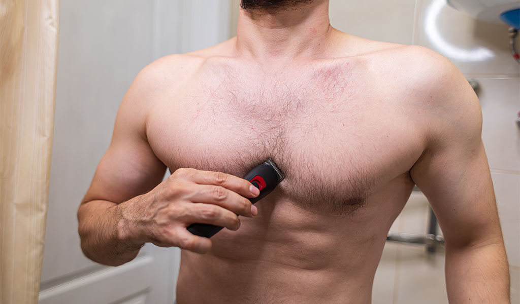 how to trim your chest hair