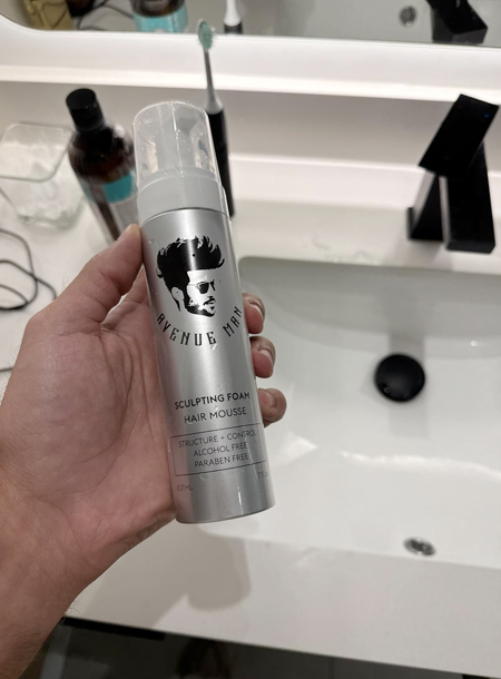 Avenue Man Sculpting Foam for Men – 7 Oz Hair Mousse