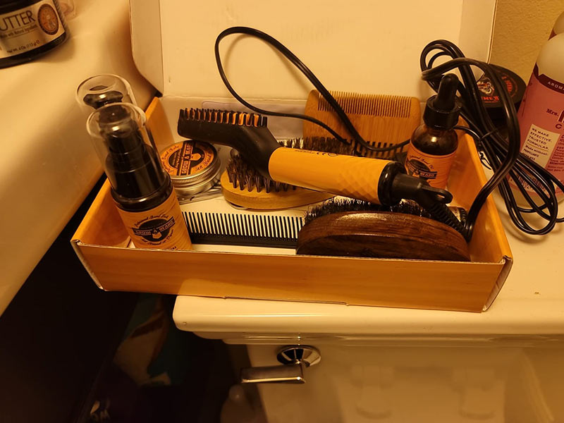 Beard Straightener Grooming Kit for Men