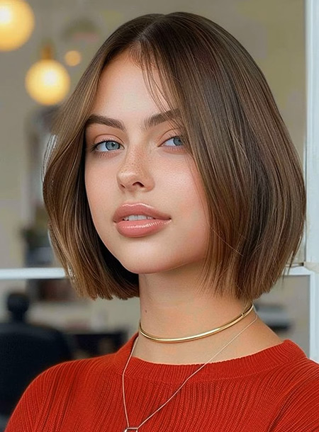 Blunt Bob with Face-Framing Layers