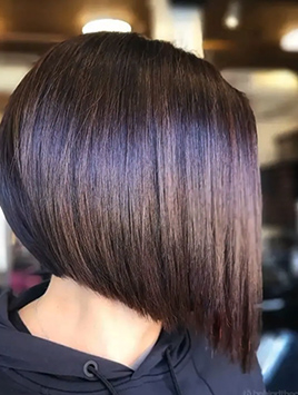 Chin-Length Blunt Bob in Classic Brunette