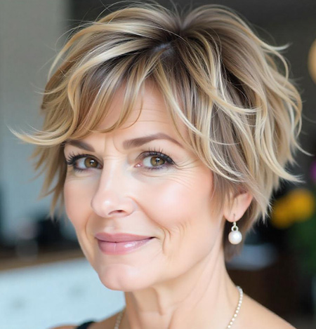Highlighted Choppy Pixie
