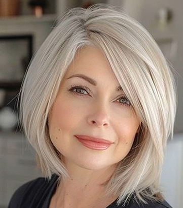 Classic Blunt Bob in Blonde