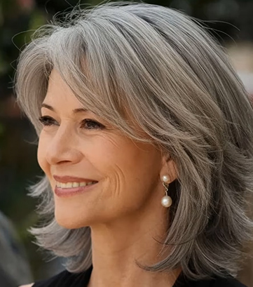 Classic Long Bob Accompanied By Feathered Bangs