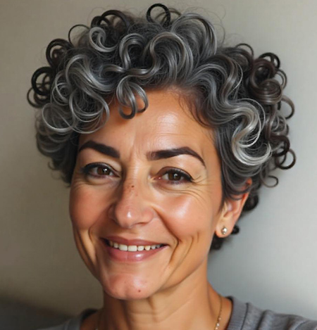 Curly Pixie Hairstyle