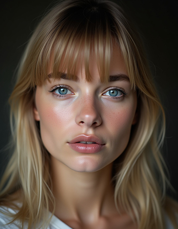 Lob With Bottleneck Bangs Perfect for Round Faces