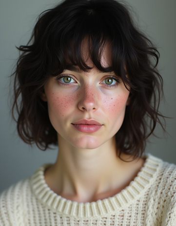 Short Shag Featuring Bangs