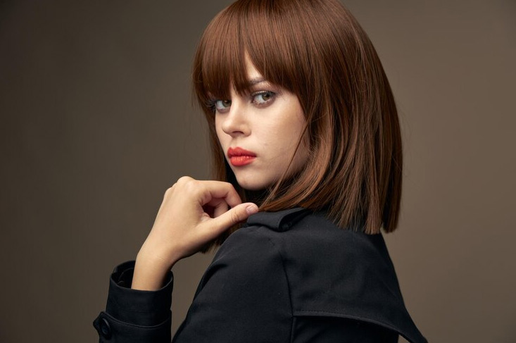 Sleek Espresso Layered Bob