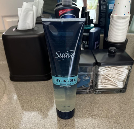 Suave Hair Gel for Men, Strong Hold and Low Shine