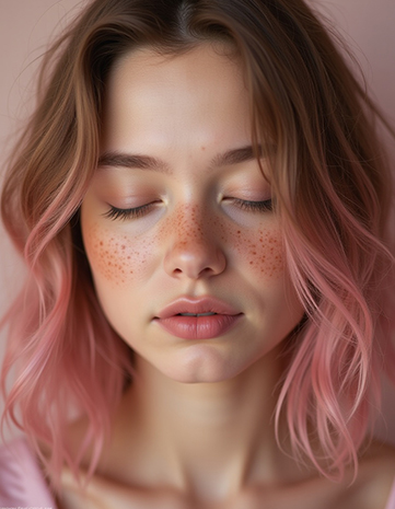 Subtle Rosy Highlights for Face-Framing Layers