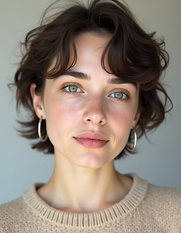 The Textured Bob with Flipped Ends