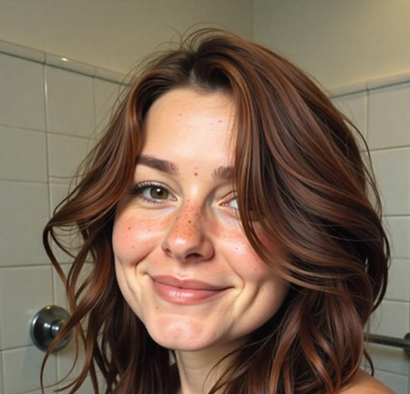 Tousled Chestnut Brown Bob