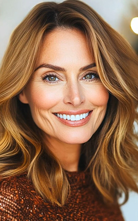 Tousled Wavy Bob with Face-Framing Layers