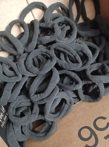 100PCS Seamless Cotton Hair Ties for Women