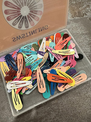 120 Pack Colorful Metal Snap Hair Clips for Kids and Women