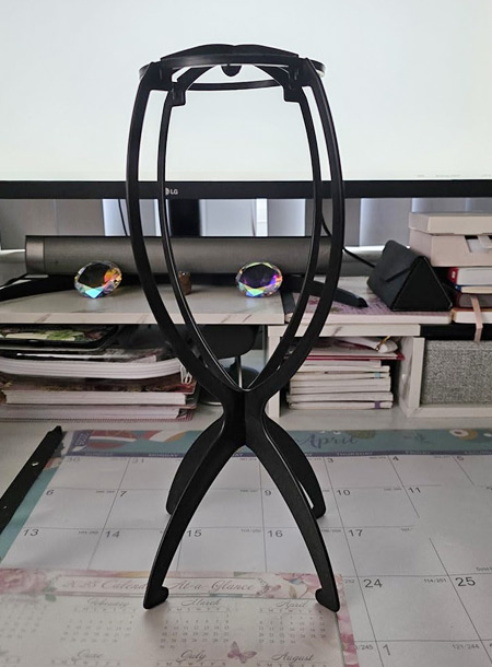 2 Pack Wig Head Stand for Styling Wigs