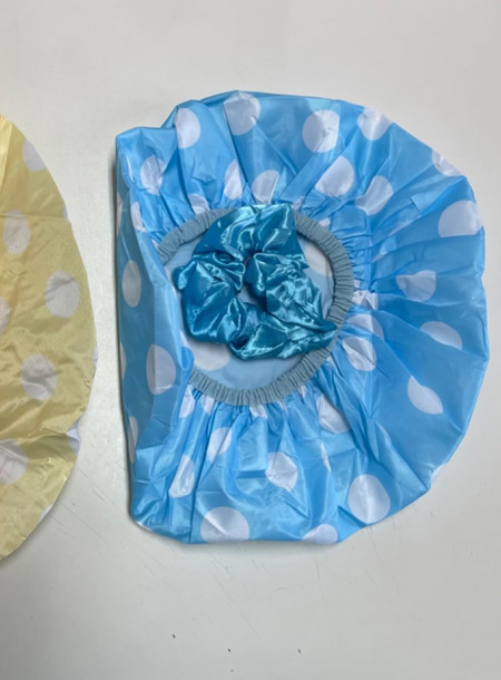 2 Sets Large Waterproof Shower Caps for Women