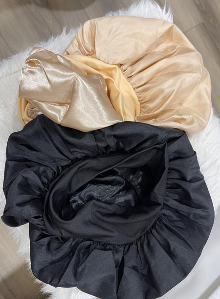 2Pcs Silk Bonnets for Sleeping
