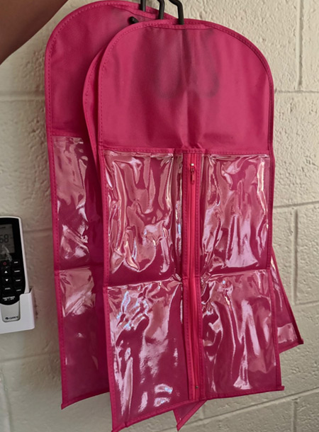 3PCS Wig Storage Bags with Hanger for Multiple Wigs
