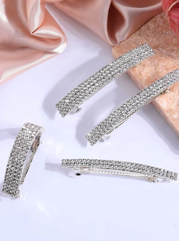 4 Pieces of Rhinestone Hair Clips