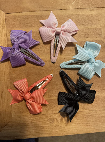 40PCS Snap Baby Hair Bows Clips for Girls