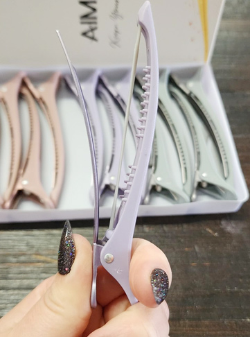 AIMIKE Hair Sectioning Clips with Silicone Band
