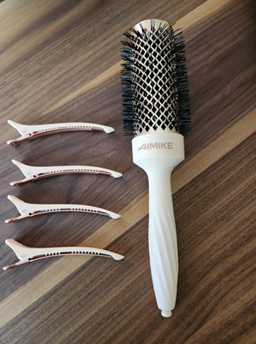AIMIKE Round Brush for Blow Drying and Styling Thick Long Hair