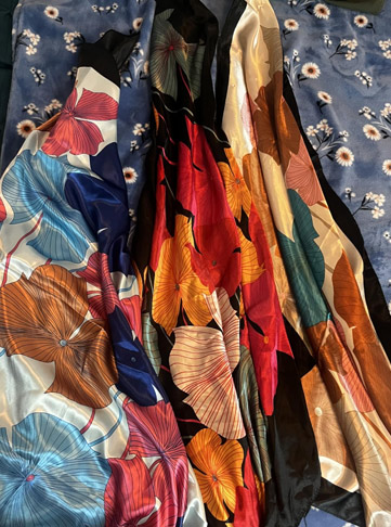 AWAYTR Satin Large Square Head Scarves
