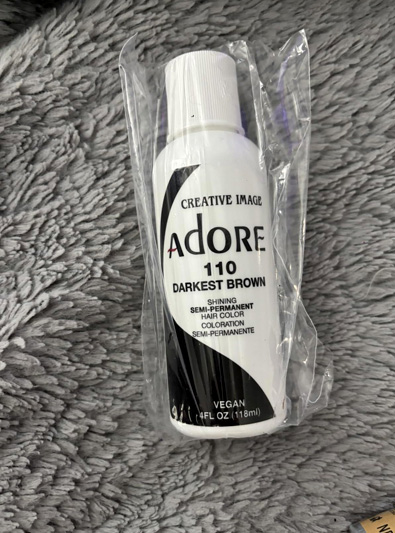 Adore Semi Permanent Hair Color - Vegan and Cruelty-Free Black Hair Dye