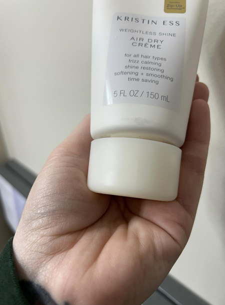 Kristin Ess Hair Weightless Shine Air Dry Cream for Curl Definition