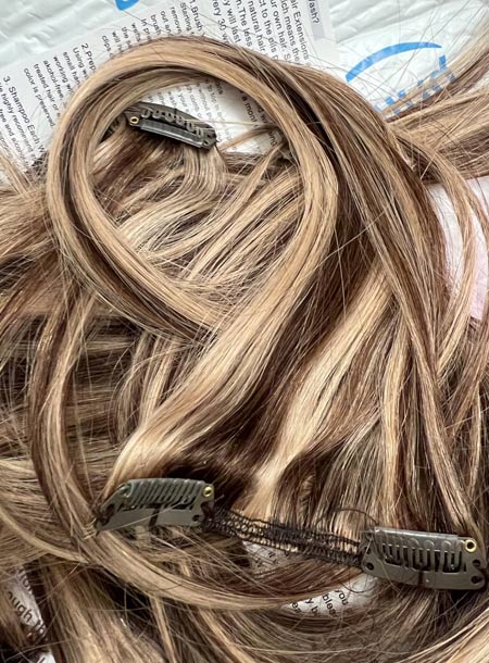 Aison Dark Brown Clip in Hair Extensions