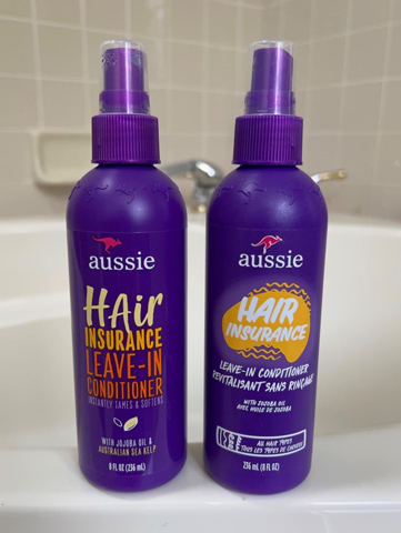Aussie Hair Insurance Leave-In Conditioner Spray, Triple Pack