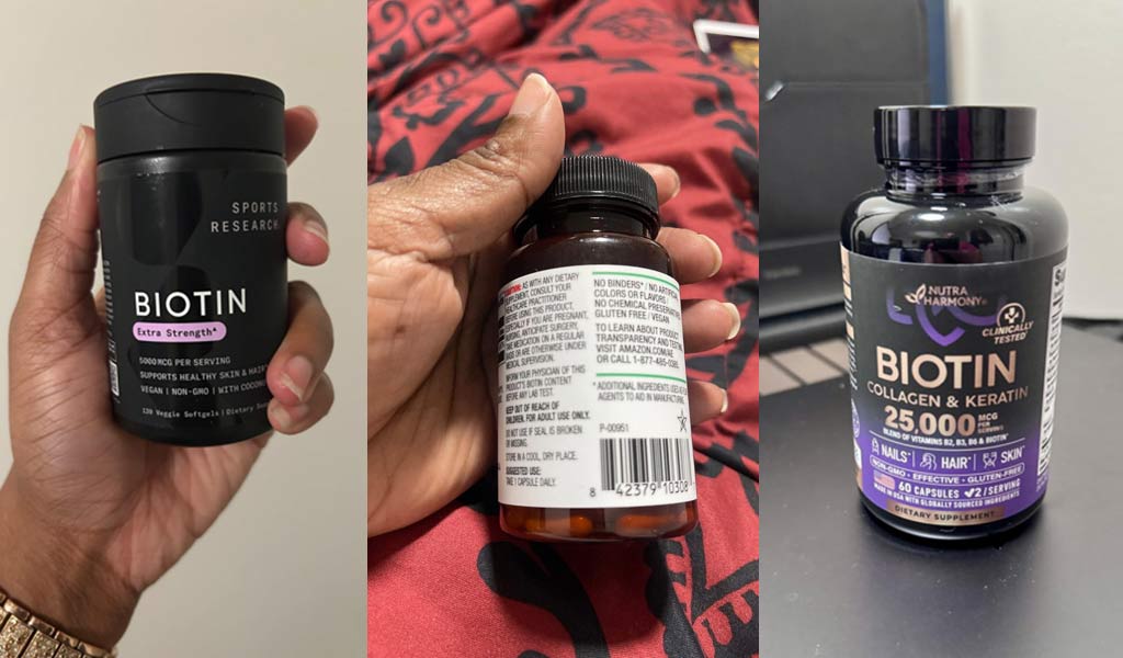 Biotin Supplements for Hair for Hair Growth, Strength, and Shine