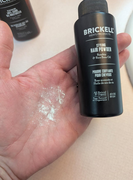 Brickell Mens Styling Hair Powder