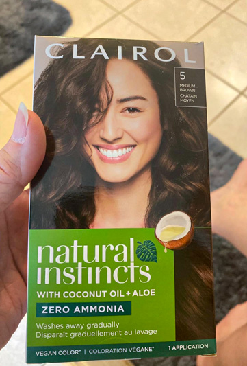 Clairol Natural Instincts Demi-Permanent Hair Dye, 5A Medium Cool Brown