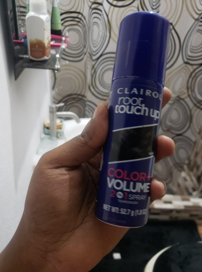 Clairol Root Touch-Up Color + Volume Temporary Spray, Medium Brown