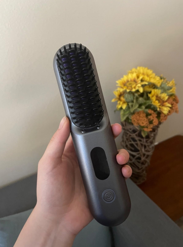 Cordless Hair Straightener Brush with 9600mAh Battery