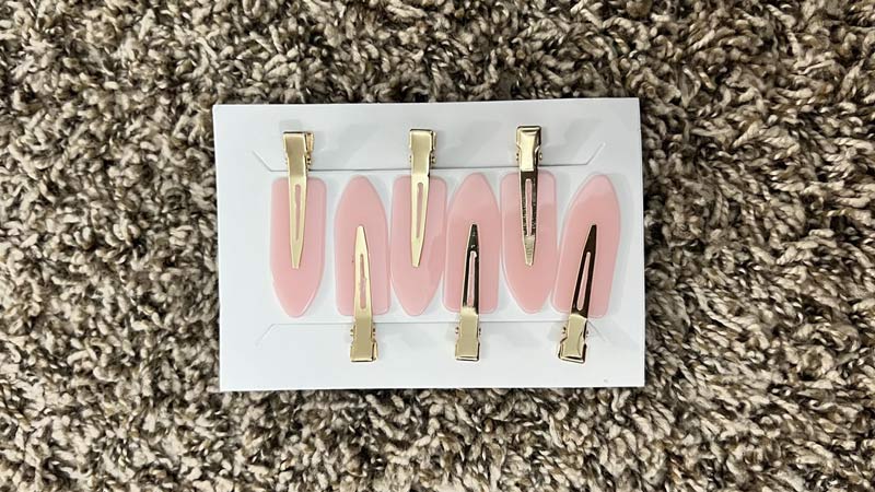 D 6 Pcs No Bend Hair Clips for Women and Girls