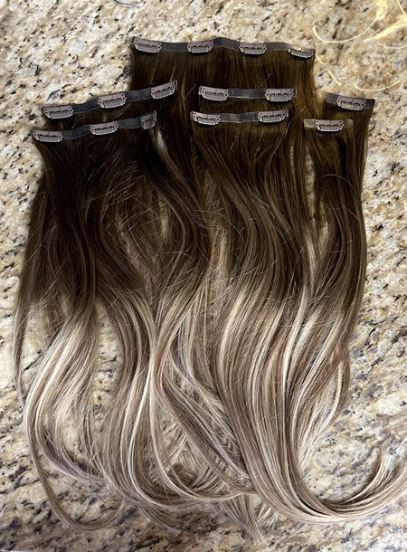 DOORES Clip in Human Hair Extensions