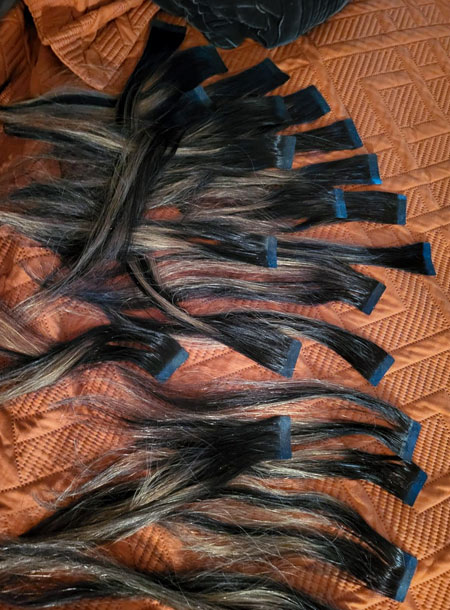 DOORES Hair Extensions Tape in Human Hair