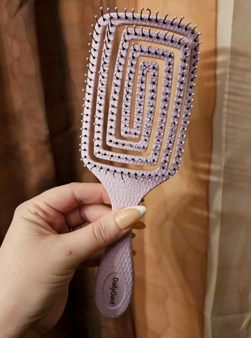 Detangling Brush with Hair Clips