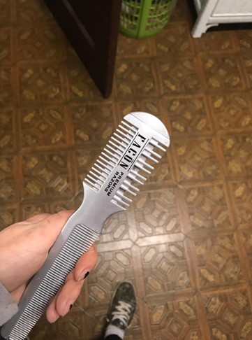 Facón Razor Comb for Hair Cutting - Professional Hair Cutting Comb Kit