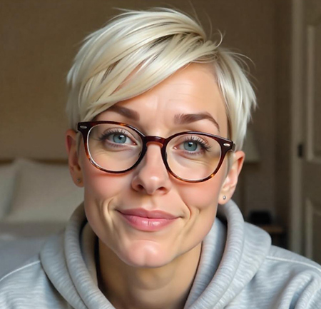 Feathered Pixie in Platinum Blonde