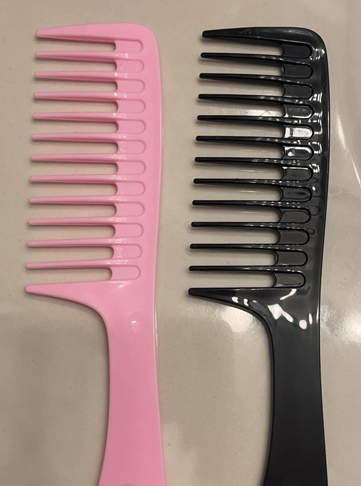 Fgail 2PCS Wide Tooth Comb for Curls - Large Tooth Detangling Comb