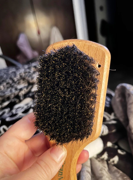 GranNaturals Soft Boar Bristle Slick Back Hair Brush