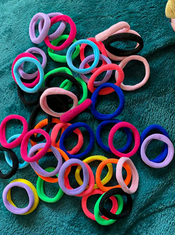 HOYOLS 100pcs Soft Hair Ties for Women and Girls